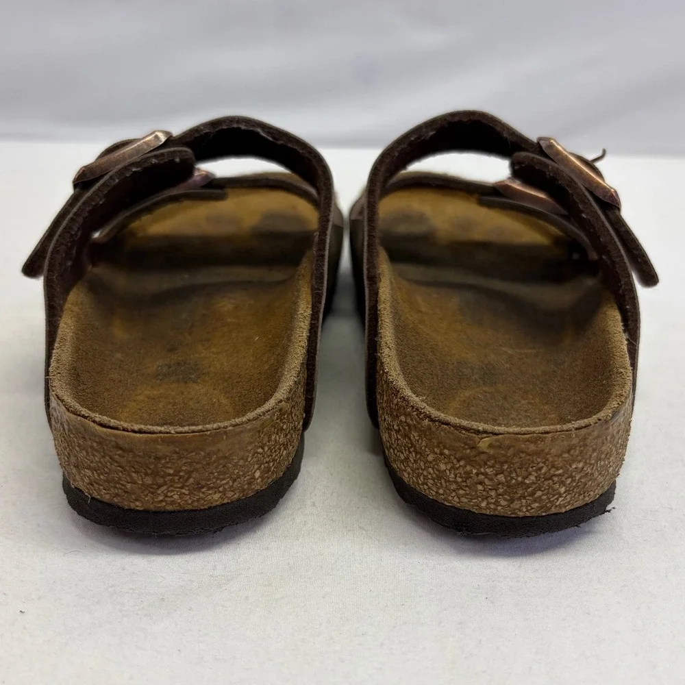 Birkenstock Arizona Sandals Kids US 1- 1 1/2 32EU Brown Two Strap Slide Boho